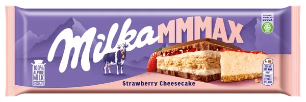 Pieninis šokoladas MILKA su sūrio pyrago skonio įdaru, 300g