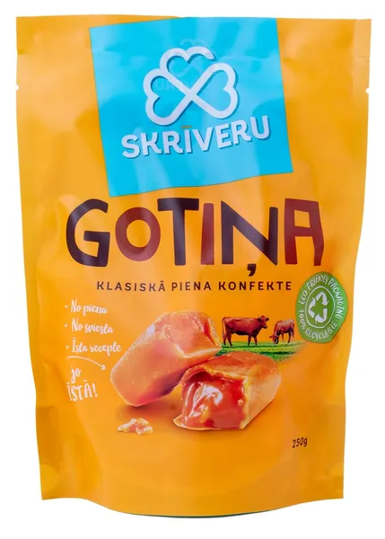 Konfektes Gotiņa klasiskā 250g, Skrīveru