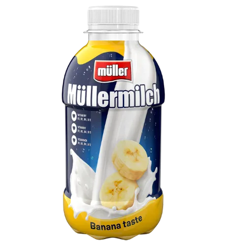 Pieno gėrimas MÜLLERMILCH, bananų skonio, 400g