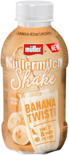 Pieno gėrimas MÜLLERMILCH SHAKE, bananų skonio, 400g