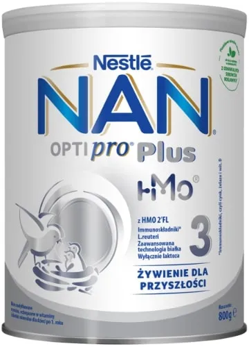 Pieno mišinys NAN OPTIPRO Plus 3, nuo 1 metų, 800 g