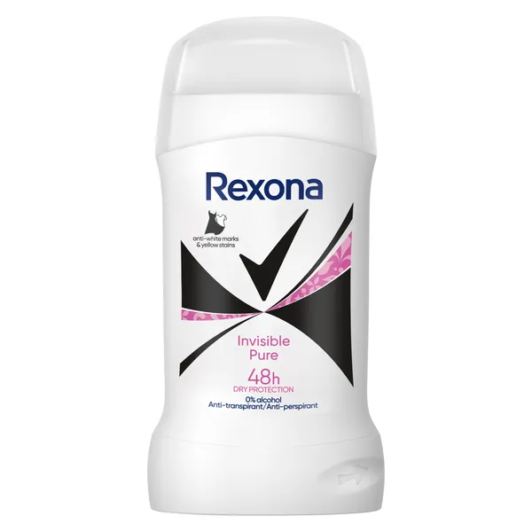 Dezodorants REXONA Pure Invisible stick, 50ml