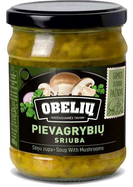 Pievagrybių sriuba OBELIŲ, 480g
