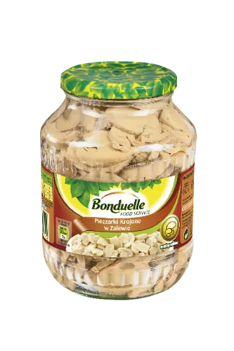 Pjaustyti pievagrybiai BONDUELLE, savo sultyse, 1,6 / 0,96 kg