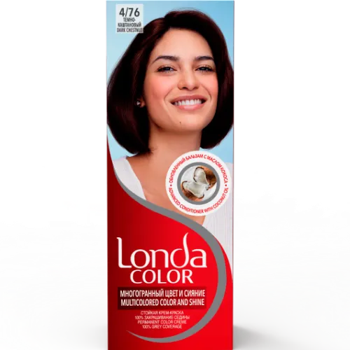 Plaukų dažai LONDA Dark Chestnut 4/76