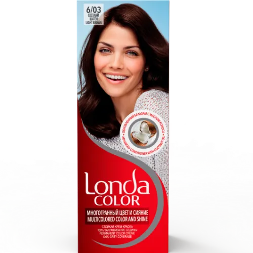 Plaukų dažai LONDA Light brown 6/03
