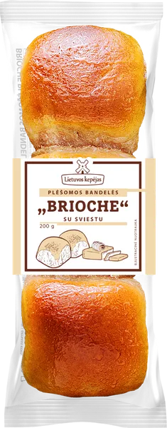 Plėšomos bandelės BRIOCHE su sviestu LIETUVOS KEPĖJAS, 200 g