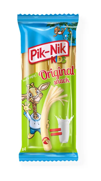 Plėšomos sūrio dešrelės PIK-NIK, Kids original, fasuotos, 40 % rieb. 80 g