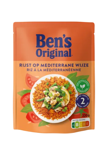 Plikyti ryžiai  BEN'S ORIGINAL su pomidorais ir žolelėmis, 220g