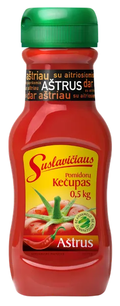 Pomidorų kečupas SUSLAVIČIAUS, Aštrus, 500 g