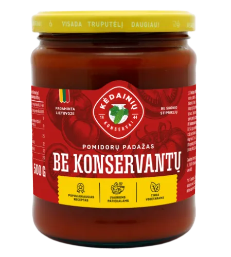 Pomidorų padažas KĖDAINIŲ be konservantų, 500g