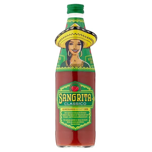 Tomātu sula SANGRITA Classico, stiklā, 0.5l (DEP)