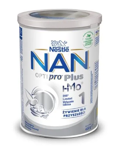 Pradinio maitinimo pieno mišinys NAN OPTIPRO Plus 1 TIN kūdikiams nuo gimimo, 400g