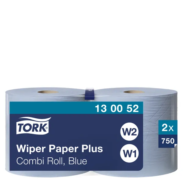 Pramoninis popierius TORK Advanced Wiper W1/W2, mėl.,  2 sl, 255m, 130052