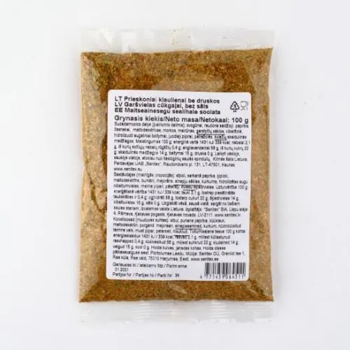 Prieskoniai kiaulienai, be druskos, 100 g