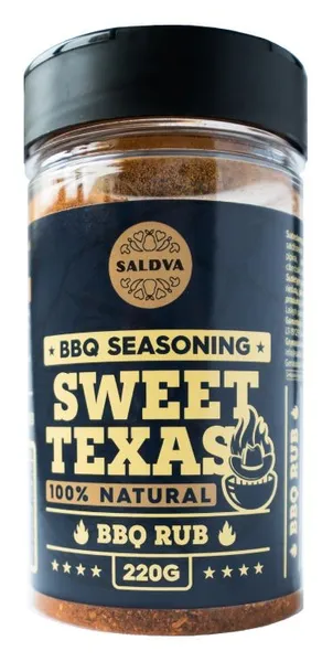 Prieskoniai SALDVA, BBQ, Sweet Texas Rub, 220 g