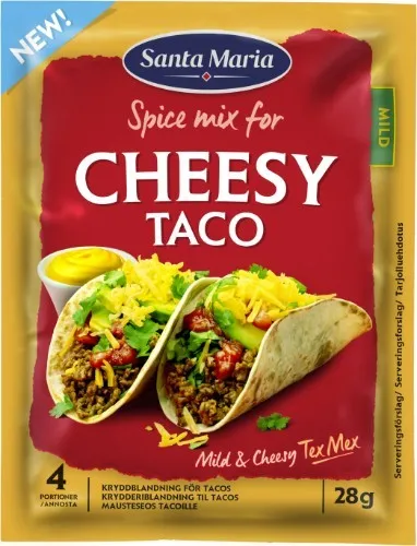 Prieskonių mišinys SANTA MARIA Cheesy taco, 28 g