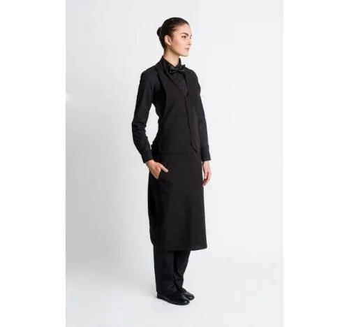 Prijuostė 2IN1, unisex, juoda, dydis S, 1 vnt