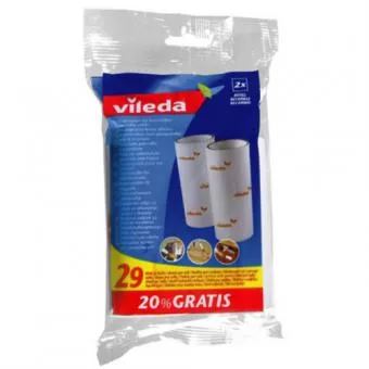 Pūkų rinkiklio ritinėlis VILEDA (29 lipnūs lapeliai), 2 vnt.