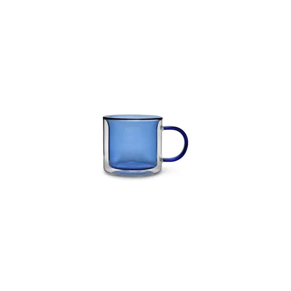 Puodelis Liv Blue, borosilikatinis stiklas, 270 ml, D 8,5 cm, H 7,8 cm, 2 vnt.