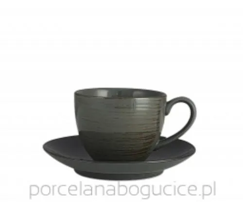 Krūze NOSTALGIA Onyx, ar šķīvi, porcelāns, 300ml, D 9cm, gab