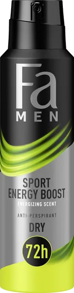 Purškiamas dezodorantas FA, Men Double Power Boost, 150 ml