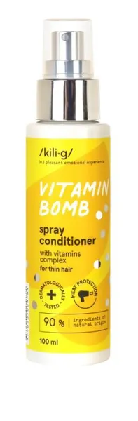 Purškiamas plaukų kondicionierius KILIG Vitamin Bomb, stiprinantis su vitaminų kompleksu, 100 ml