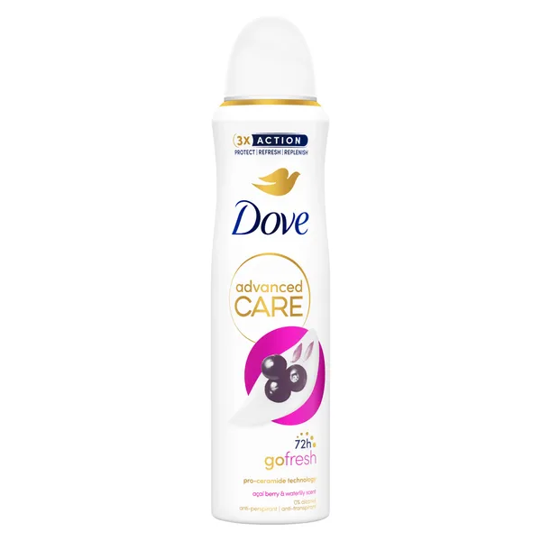 Purškiamasis dezodorantas DOVE Acai Berry, moterims, 150 ml