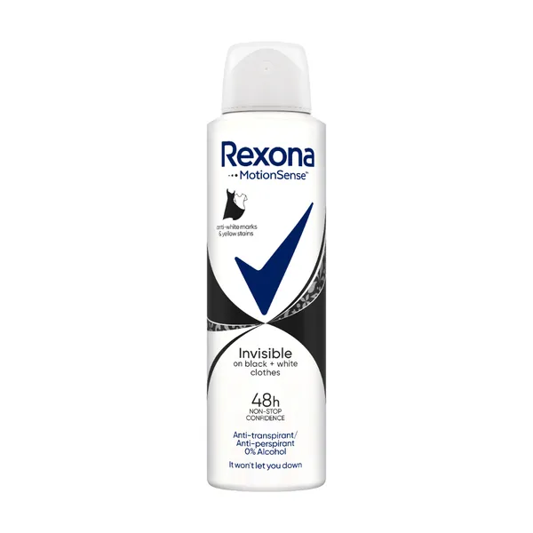 Dezodorants izsmidz. Rexona Invisible Black&White siev.150ml