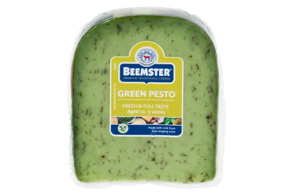 Puskietis sūris BEEMSTER, GREEN PESTO, brandintas 5 savaites, 250 g