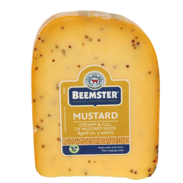 Puskietis sūris BEEMSTER, su garstyčiomis, brandintas 5 savaites,50% RSM, 250 g