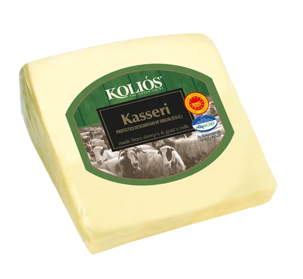 Puskietis sūris Kasseri KOLIOS, PDO, 40% RSM, 250g