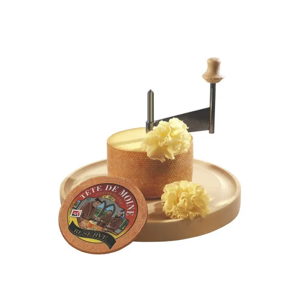 Puskietis sūris Tete de Moine MARGOT, dežutėje su peiliu, PDO, RSM 51%, 400g