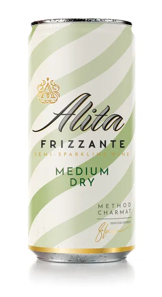 Pusiau sausas pusiau putojantis vynas ALITA FRIZZANTE, 8,5 %, 0,2 l