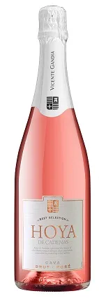 Dzirkstošais vīns HOYA DE CADENAS Rose, brut, 12%, 0.75l