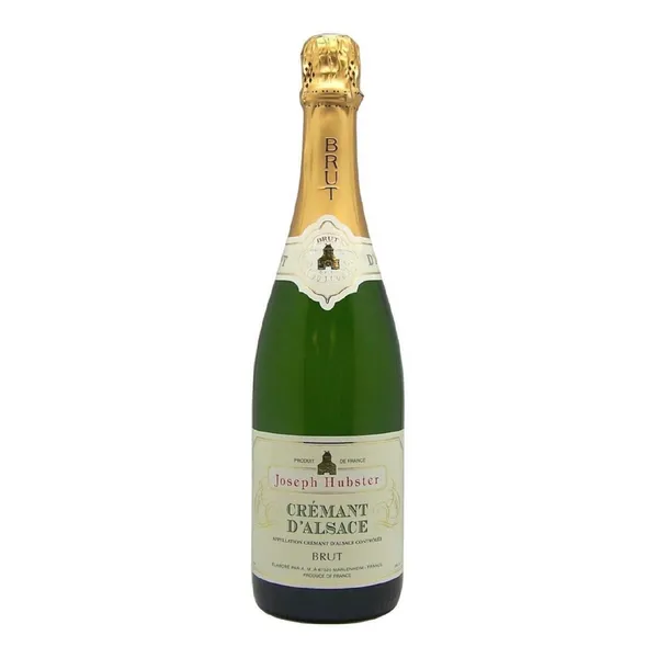 Putojantis vynas HUBSTER,Cremant d'Alsace, baltas, brutas, 12%, 0,75 l