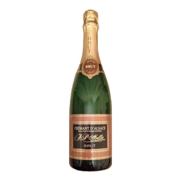 Putojantis vynas, JP MULLER, Cremant d'Alsace, brut, 12%, 0,75 l