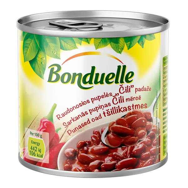 Pupiņas Bonduelle čili mērcē  430g