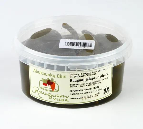 Rauginti jalapeno pipirai RAUGIAM VISKĄ,  300 g