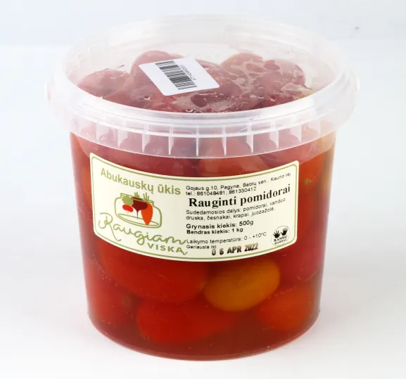 Rauginti vyšniniai pomidorai RAUGIAM VISKĄ,  500 g