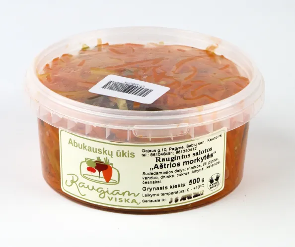 Raugintos aštrios morkytės RAUGIAM VISKĄ,  500 g