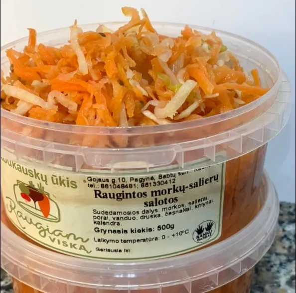 Raugintos morkų ir salierų salotos RAUGIAM VISKĄ, 500 g