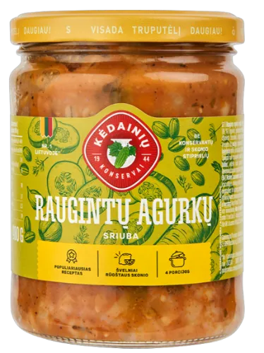 Raugintų agurkų sriuba KĖDAINIŲ, 480 g