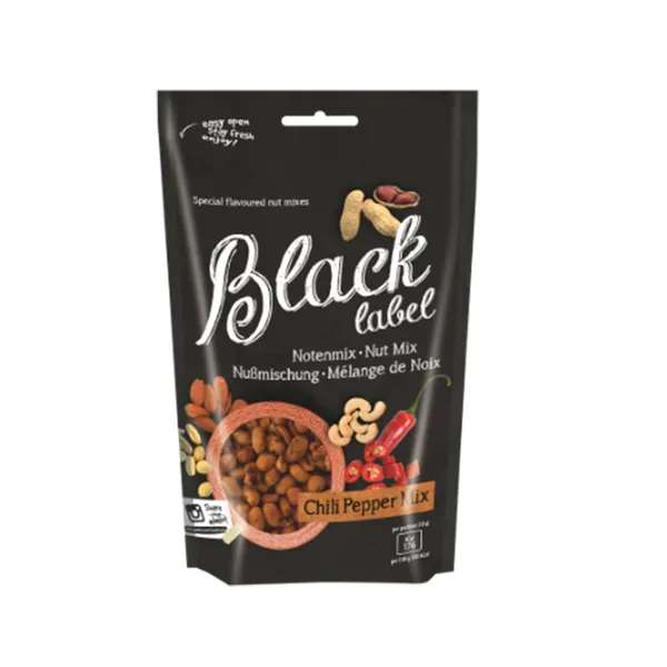 Riekstu maisījums BLACK LABEL, ar čilli pipariem, 175 g