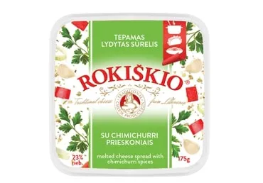 Rokiškio lydytas sūrelis su Chimichurri prieskoniais 23% 175g