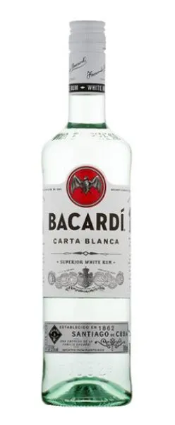 Romas BACARDI CARTA BLANCA 37,5%, 700 ml