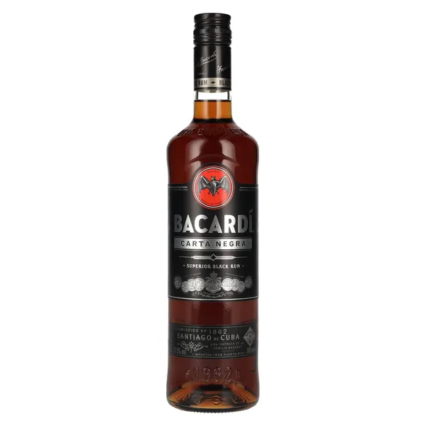 Rums Bacardi Carta Negra 37,5% 0,7l