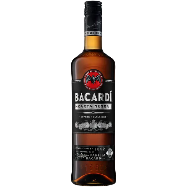 Romas BACARDI Carta Negra 37,5% 1,0l