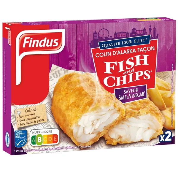 Rudagalvės menkės file tešloje, FINDUS, su acto padažu, 240 g