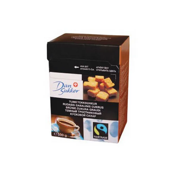 Rudas cukrus DANSUKKER, gabalinis, 500 g
